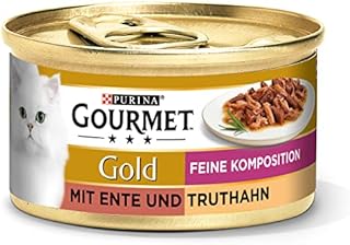 Purina Gourmet 12176194 Mokra Karma z Kaczką i Indykiem dla Dorosłych Kotów, 12 x 85 g