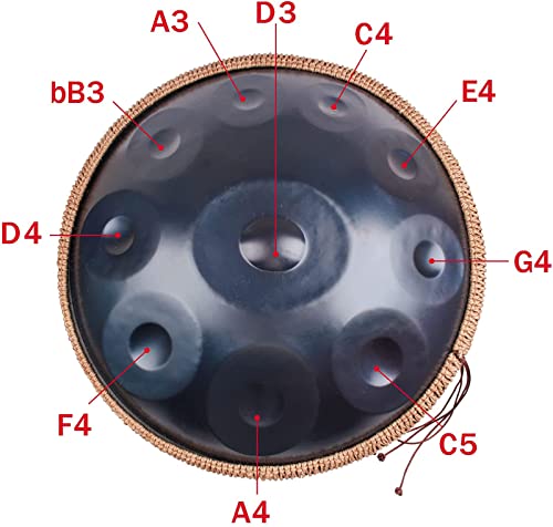 Tambor Handpan Armónico Profesional en Re menor 10 Notas 22 pulgadas miniatura 4