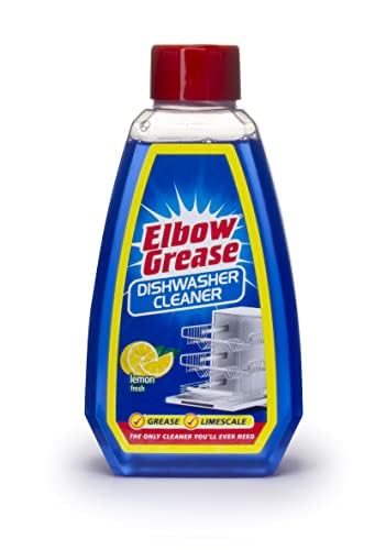 2 x 250ml Elbow Grease Dishwasher Cleaner Fresh Lemon Cuts Through Grease And Limescale