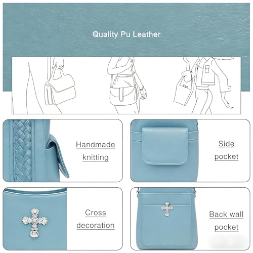 Image of Purses and Handbags for Women Ladies Western Purse Large Hobo Bag Top Handle Handbag with Ajustable Crossbody Strap Vintage
