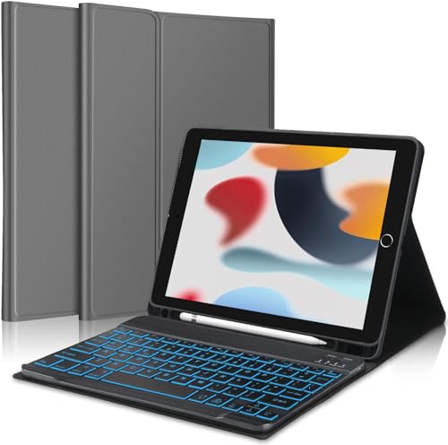 【2024年昇級版】 iPad 9.7キーボード ケース iPad 第5世代 第6世代 キーボードケース対応 iPad pro 9.7/iPad air/air2用 キーボードケース pencil収納 脱着式 Bluetoothキーボード 手帳型 オートス