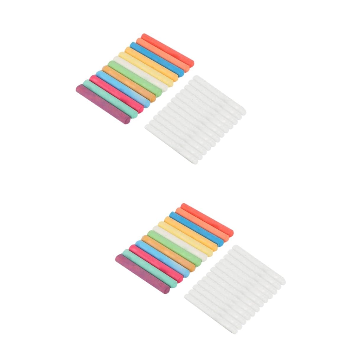 EXCEART 48piezas Tizas Sin Polvo y Solubles Agua Colores Tizas Coloridas Para Pizarra Para Maestros y Manualidades