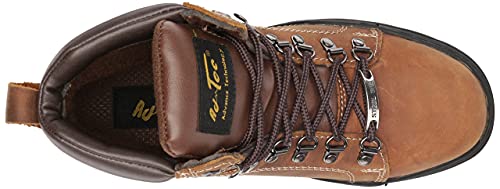 Image of Ad Tec Men's 6 inch Ankle Laceup Leather Certified Work & Hiker Boot | Steel Toe, Padded Collar, Cushioned Insole & Oil Resistant Outsole