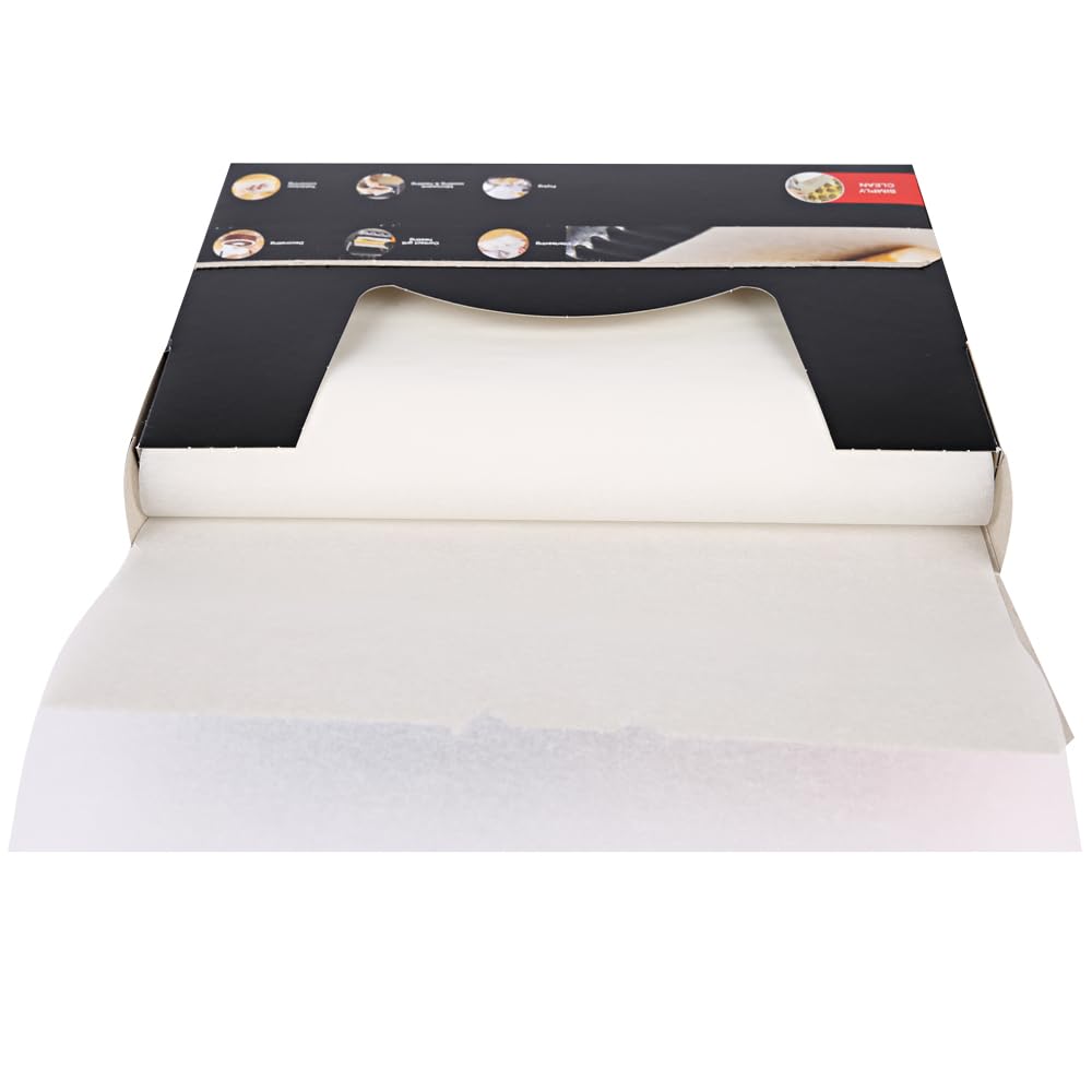 1200 Stück Kochpergamente, Bogen | Silikon-Beschichtung, weiß, L: 33cm, B: 27cm, Backpapier,Silikonmatte,Pergamentpapier