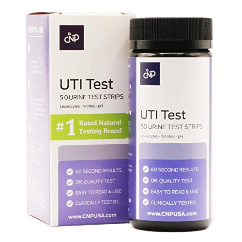 UTI Test Strips & Kit - UTI Testing Kit, 50 Count Test Strips for pH, Leukocytes, & Nitrites