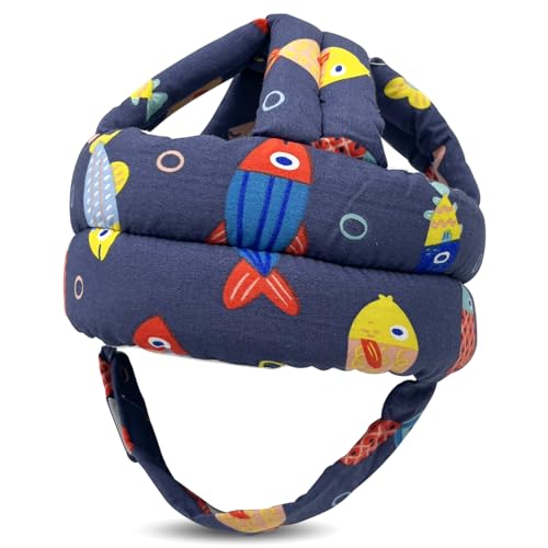 Image of Baby Head Protector Baby Helmet for Crawling Walking, No Bumps Safety Head Adjustable Protective Cap for Walking, Playing (Style 4)