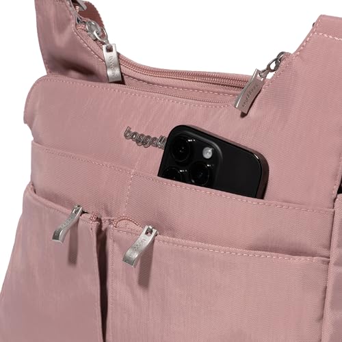 Image of Baggallini Crossbody Travel Bag 11x8.5 Lightweight Water-resistant Nylon Handbag