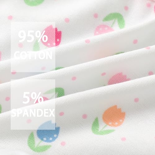 Anntry Kids 12 Pack Soft Comfort Cotton Knickers Underwear Little Girls Assorted Boyshort Panties 2-12 Yrs