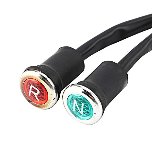 Akozon Indicator Light 12V Motorcycle Red Green Indicator Light Reverse and Neutral Gear Shifter Indicator Light Fit for 50 110 125 150 200 ATV