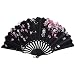 Produktbild Harpily Folding Fans Hand Fans Bambus Fans Mit Quaste Frauen AusgehöHlten Bambus Hand Halten Fans FüR Wanddekoration, Geschenke Falten Stil Hand Fan Fashion Party Kleid ZubehöR Sommer Fan