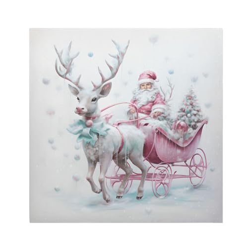Servilletas de tela navideñas multicolor 20x20 pulgadas pack 6 miniatura 1
