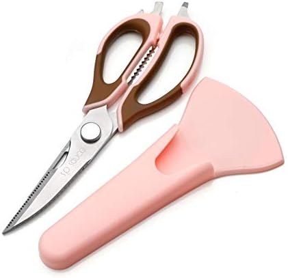 ODMILY Left Handed Kitchen Scissors For General Use Woman Kitchen Accessories Shears Heavy Duty Cooking Shears Left Handed Black Scissors Adults Sharp Utility Siccors For Food