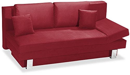 Verholt Schlafsofa TILL B | In Rot | 202 x 92 x 110 cm - 4056001006134 Verholt Schlafsofa TILL B | In Rot | 202 x 92 x 110 cm