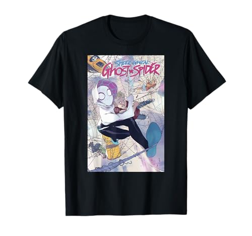 Image of Marvel Spider-Gwen Ghost-Spider Comic Cover T-Shirt