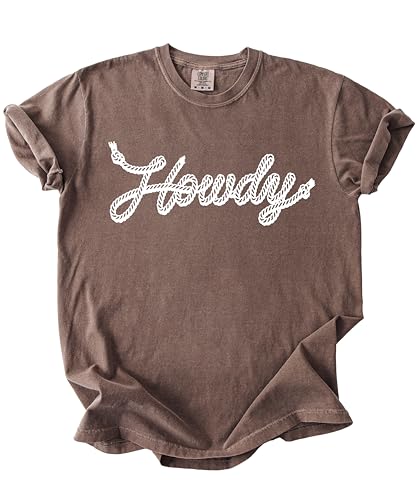 Howdy Rope Script Shirt for Women and Men Trendy Country Western Graphic Tee3