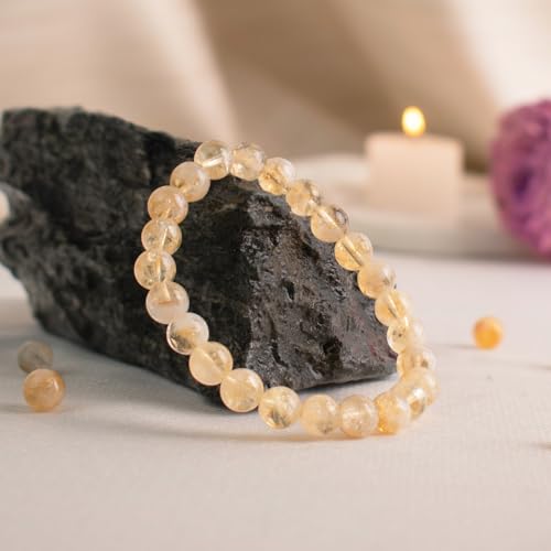 Image of Astrotalk Citrine Bracelet | Merchant's Stone for Prosperity & Clarity | Boost Self-Belief, Focus & Abundance | Astrology Bracelet for Women & Men | Citrine Stone for Success & Joy