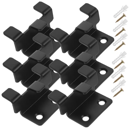 Operitacx 6 set Supporti in Acciaio Inossidabile per Specchi Senza Cornice Ganci Pesanti per Montaggio Muro e Fissaggio Piastrelle Portaspecchio Regolabile per Mensole e Mobili