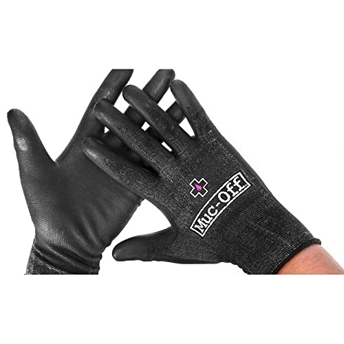 Muc-Off Guanti Da Lavoro Mechanics Gloves, Large - Guanti Lavoro Senza Lattice Per Manutenzione Bici E Moto - Guanti Antitaglio Lavabili In Lavatrice - 2