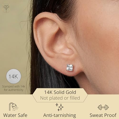 La Mejor comparativa de Pendientes bebe oro Top cinco. 52 Imagen adicional