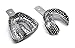 Dental Impression Perforated Medium Trays Upper and Lower Autoclavable Premium Instruments