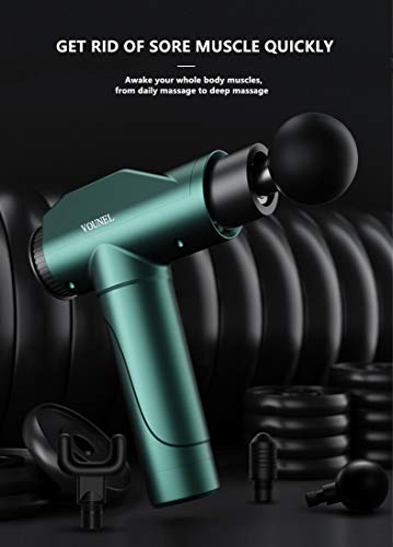 Vounel Massage Gun, Deep Tissue Percussion Muscle Massage For Pain Relief, Super Quiet Portable Neck Back Body Relaxation Electric Drill Sport Massager Super Quiet High-Torque Motor #TOP6