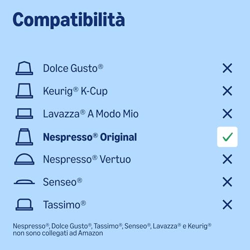 by Amazon Capsule caffè espresso decaffeinato compatibili con Nespresso, tostatura media, in alluminio, 100 unità, 5 confezioni da 20 - Certificato Rainforest Alliance - 4
