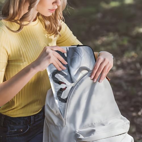 Funda para portátil 13-14 pulgadas impermeable con diseño de cisnes blancos miniatura 6