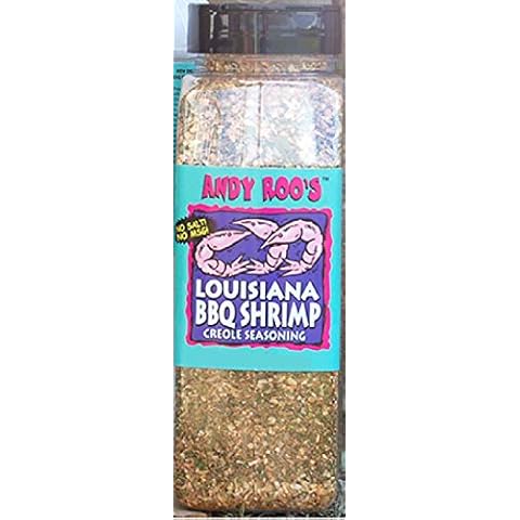 Andy Roo's No Salt No MSG Louisiana BBQ Shrimp Creole Seasoning, 16 Ounce Bulk Shaker Cover