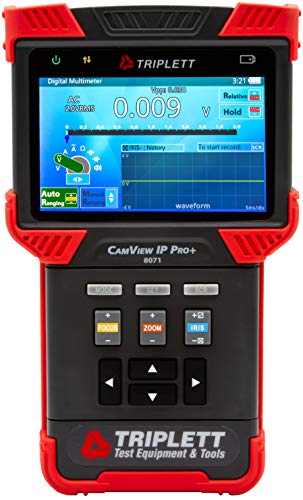 Image of Triplett 8071 CamView IP Pro+ CCTV Camera Tester with Built-in DHCP Server - IP, NTSC /PAL, AHD, TVI