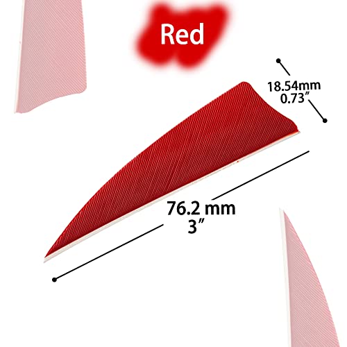 25 Pack 3 Inch Archery Feathers Real Turkey Fletches Fletching Right-Wing For Bows Arrows Crossbow Bolts #TOP1