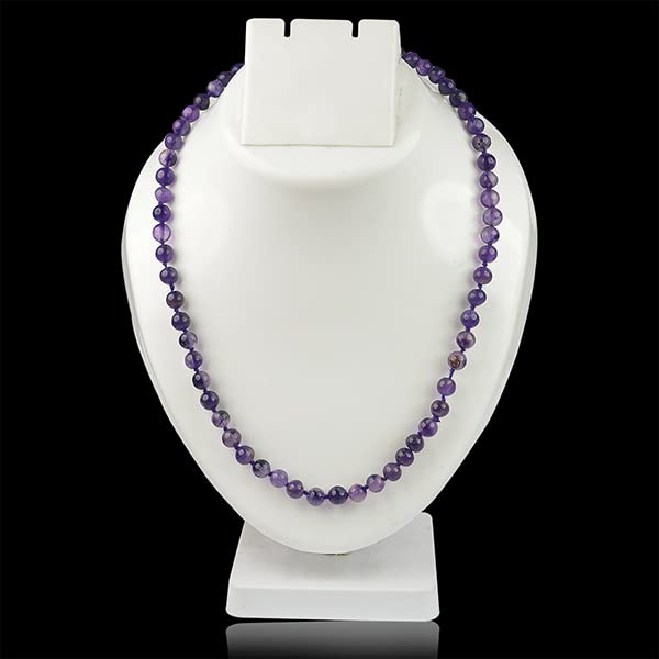 Image of Reiki Crystal Products Natural Reiki Feng-Shui Mala Necklace 6 mm Crystal Stone 108 Bead Jaap Mala for Men and Women