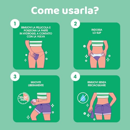 Chilly, Maschera Rinfrescante per le Parti Intime Femminili, Formula in Hydrogel, Con Vitamina E e Mentolo naturale, Dopo una giornata intensa, Dopo lo sport, Formula a pH5.5, Clinicamente Testata - Immagine 5