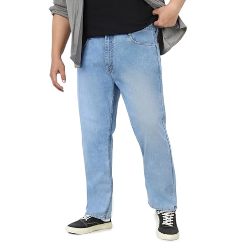 Image of Urbano Plus Men's Straight Fit Mid Rise Jeans