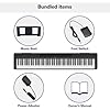 Yamaha 88-Key Digital Piano with Weighted Keys, Compact Design, Bluetooth, Keyboard, Music Rest, Sustain Foot Switch, and Built-in Speakers for Home Practice or Travel P145BT