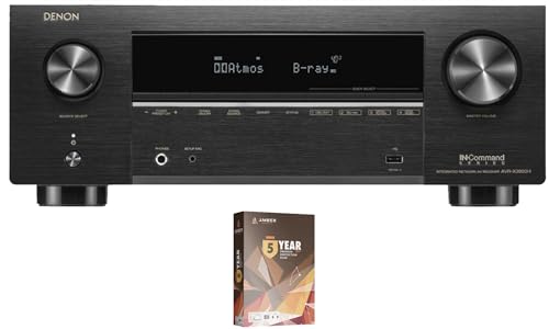 Denon AVRX3800H 9.4 Channel 8K IMAX Enhanced AV Receiver with Dolby Atmos and 5 Year Amber Protection Plan (2022)