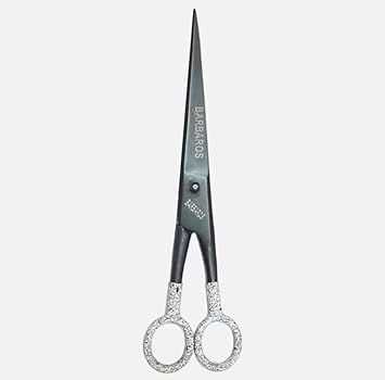 Insha BARBAROS BLACK 7 Scissors (Set of 1, Black, White)