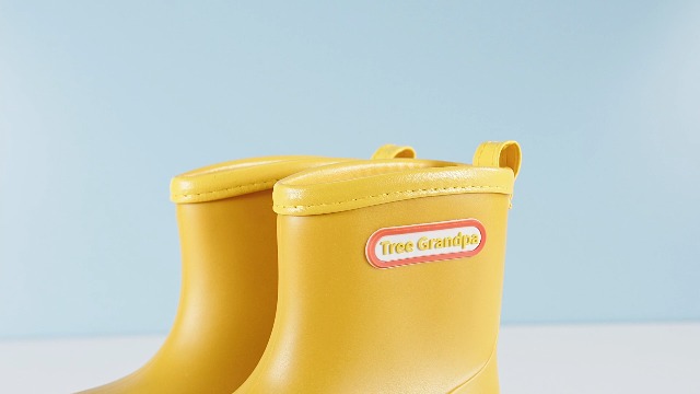 Tree Grandpa Stivali Da Pioggia Per Bambini, Leggeri E Impermeabili In PVC, Suola Antiscivolo, Facili Da Infilare