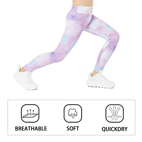 Bababanana Youth Leggings For Girls' Mid-Rise Yoga Pants, Running Girls Leggings Gymnastics Workout Pants For Kids 5–16 Years #TOP4