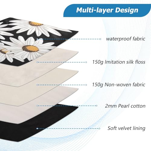 Funda Negra Daisy para Portátiles de 13 a 14 Pulgadas miniatura 4