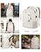 MATEIN Extra Large Backpack for Women, 18 Inch TSA College Backpack with Multiple Compartments & USB Charging Port, 50 L Fashion Work Computer Carryon for Business, Cream Beige