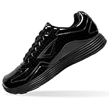 3N2 Men's Reaction Vx1 Basketball Referee Officials Shoe, Black Patent Leather, 11.5