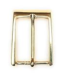 Zamak-Schnalle H 3 cm gold MG Handgefertigtes Leder und Lederschnalle für 3 cm Gürtel - Gold 7874/30