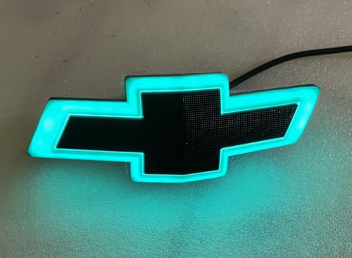 Image of Autogem 2016-2024 Chevrolet Camaro RGB Lighted Grille Emblem - Black Exterior LED Bowtie Badge