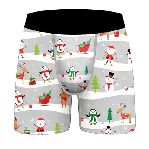 Ropa interior para mujer 2026 Bragas con estampado integral, suave y cómodo, sin costuras en el abdomen, calzoncillos moldeadores para el abdomen, ropa interior sin costuras de verano, Gris claro., XL