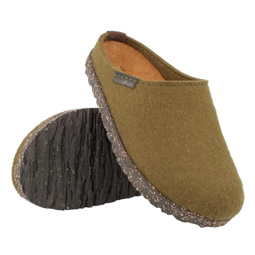Image of HAFLINGER Manhattan Felt Clog Wool Slipper Unisex