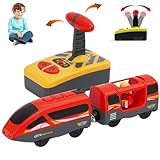 Télécommande interactive : donnez aux jeunes conducteurs la possibilité d'utiliser la télécommande facile à utiliser qui leur permet de faire avancer et reculer le train..Cette fonctionnalité améliore la motricité, la coordination œil-main et donne aux enfants un sentiment de contrôle sur leur propre aventure en train miniature.