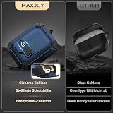Maxjoy Etui do AirPods Pro 2. generacji, etui do AirPods Pro 2 z automatyczną blokadą, kompatybilne z MagSafe Pro 2 Pro 1, etui ochronne kompatybilne z Apple AirPods Pro 2/ Pro, czarne