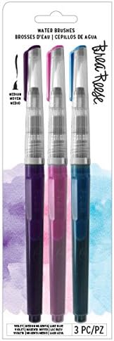 Brea Reese Violet, Medium Magenta, Lake Blue Water Brushes
