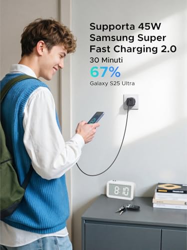 Cargador USB C 45W UGREEN carga rápida portátil con batería 20000mAh 6
