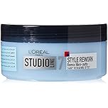 L'Oreal Paris Studio Line Remix Fibre Putty, Texturised Effect Styling Putty That Does Not Harden and Can Be Reworked and Remoulded for Short Styles Throughout the Day, Remix Fibre Putty, 150ml